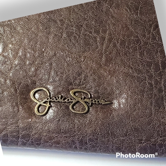 Jessica Simpson clutch purse wristlet 3 piece removable keyring credit card case - Picture 12 of 12